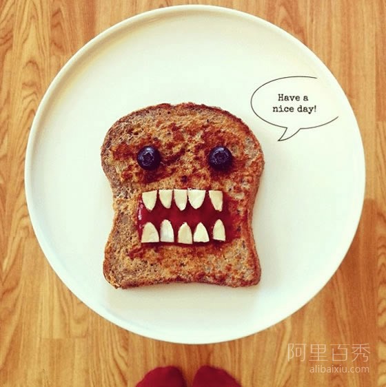 将食材变成缤纷又好玩的早餐游乐园--阿里百秀